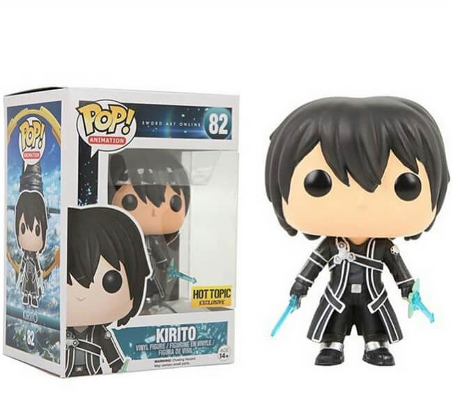 Funko POP! Animation: Sword Art Online - Kirito (Hot Topic)(Damaged Box) #82