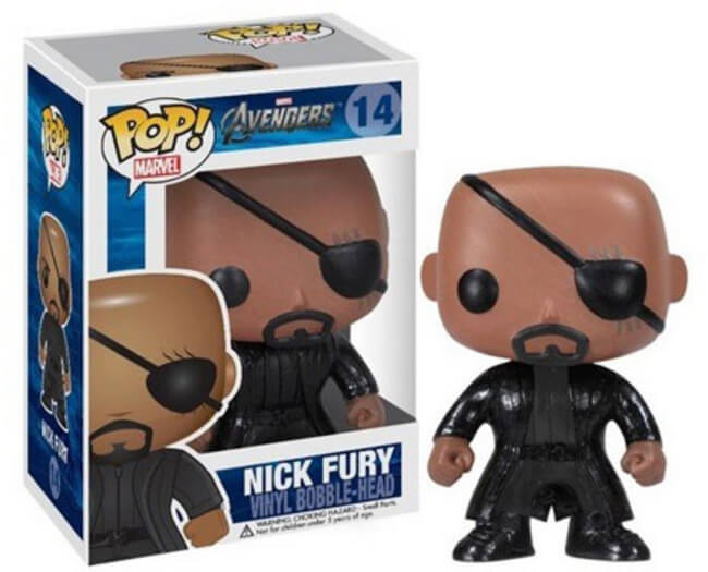 Funko POP! Marvel: Avengers - Nick Fury [Vinyl Bobble-Head Box] (Damaged Box) #14