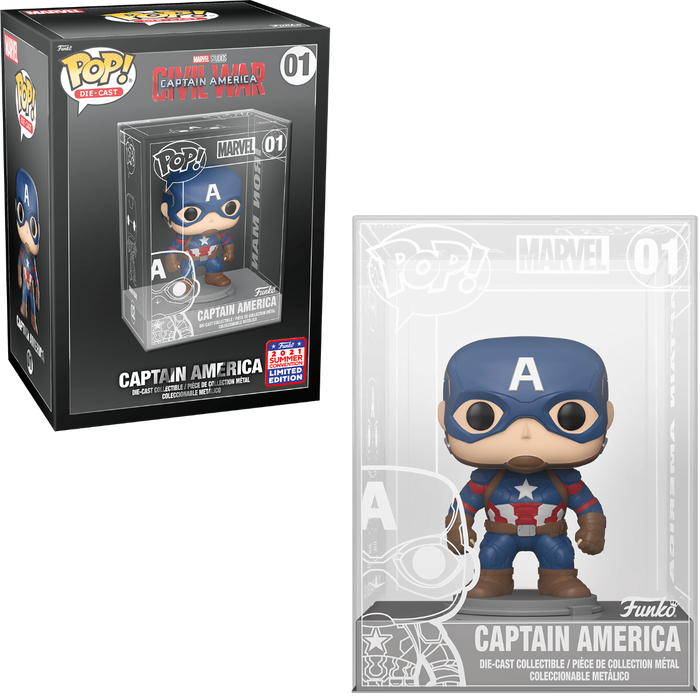 Funko POP! Die-Cast: Marvel - Captain America (Summer Convention 2021) #01