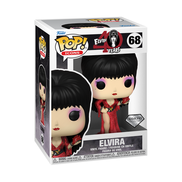 Funko POP! Icons: Elvira 40 Years - Elvira (Diamond) #68