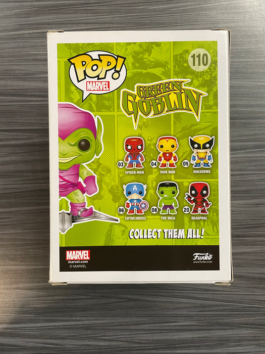 Funko POP! Marvel:  Green Goblin (GiTD)(2016 SDCC)(Damaged Box) #110