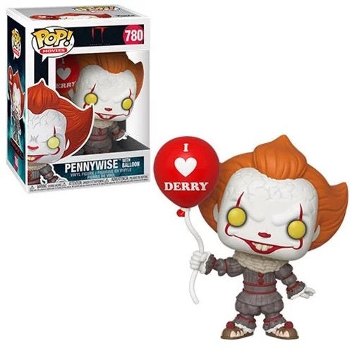 Funko POP! Movies: It Chapter Two - Pennywise with Balloon [I Heart Derry] #780