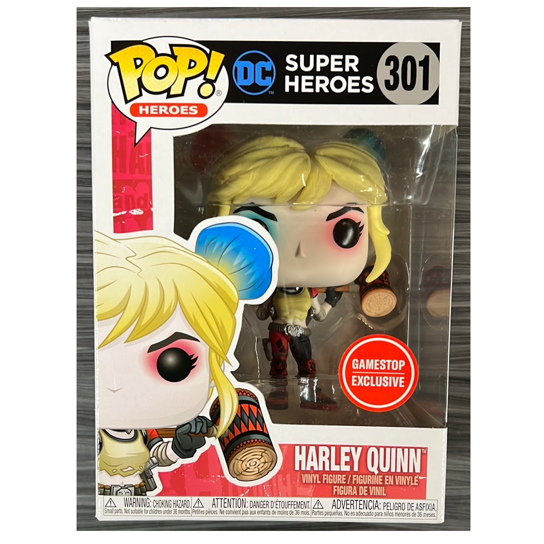 Funko POP! Heroes: DC Super Heroes - Harley Quinn (GameStop Circle Sti ...