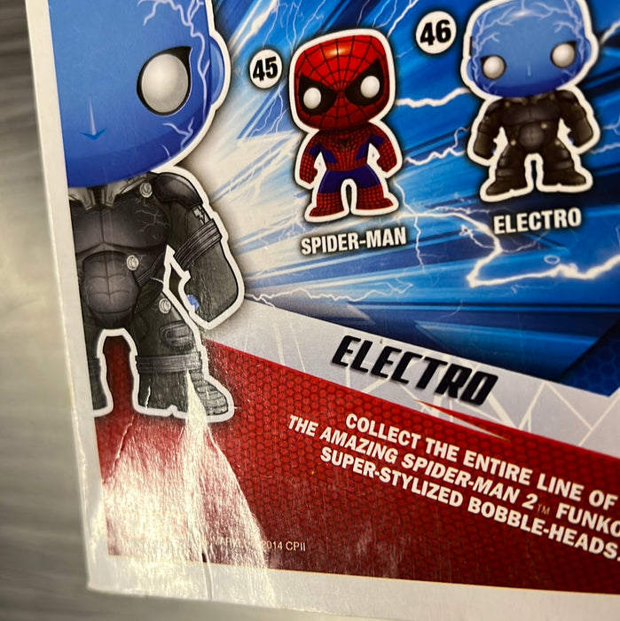 Funko POP! Marvel: The Amazing Spiderman 2 - Electro (GiTD)(Hot Topic)(Damaged Box) #46