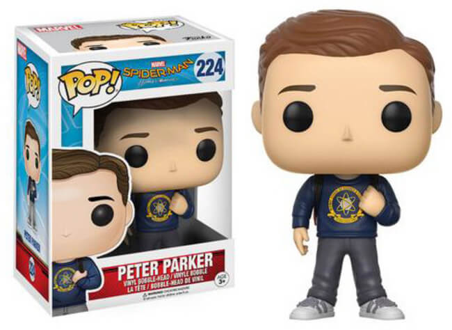 Funko POP! Marvel Spider-Man Homecoming: Peter Parker (Damaged Box) #224