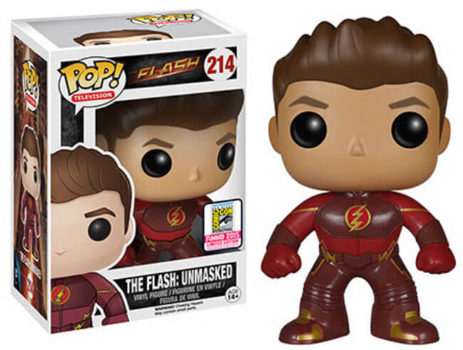 Funko POP! Television: Flash - The Flash Unmasked (2015 SDCC)(Damaged Box) #214